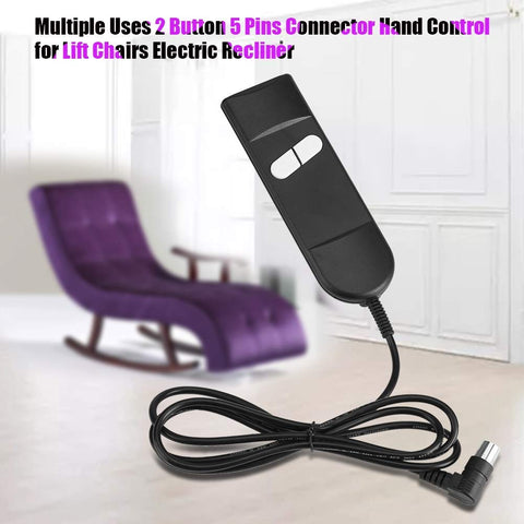 Broco Recliner Chair Controller, Recliner Remote Hand Control Chair Electric Controller Replacement with 2 Button 5 pin Connection for Lift Chair