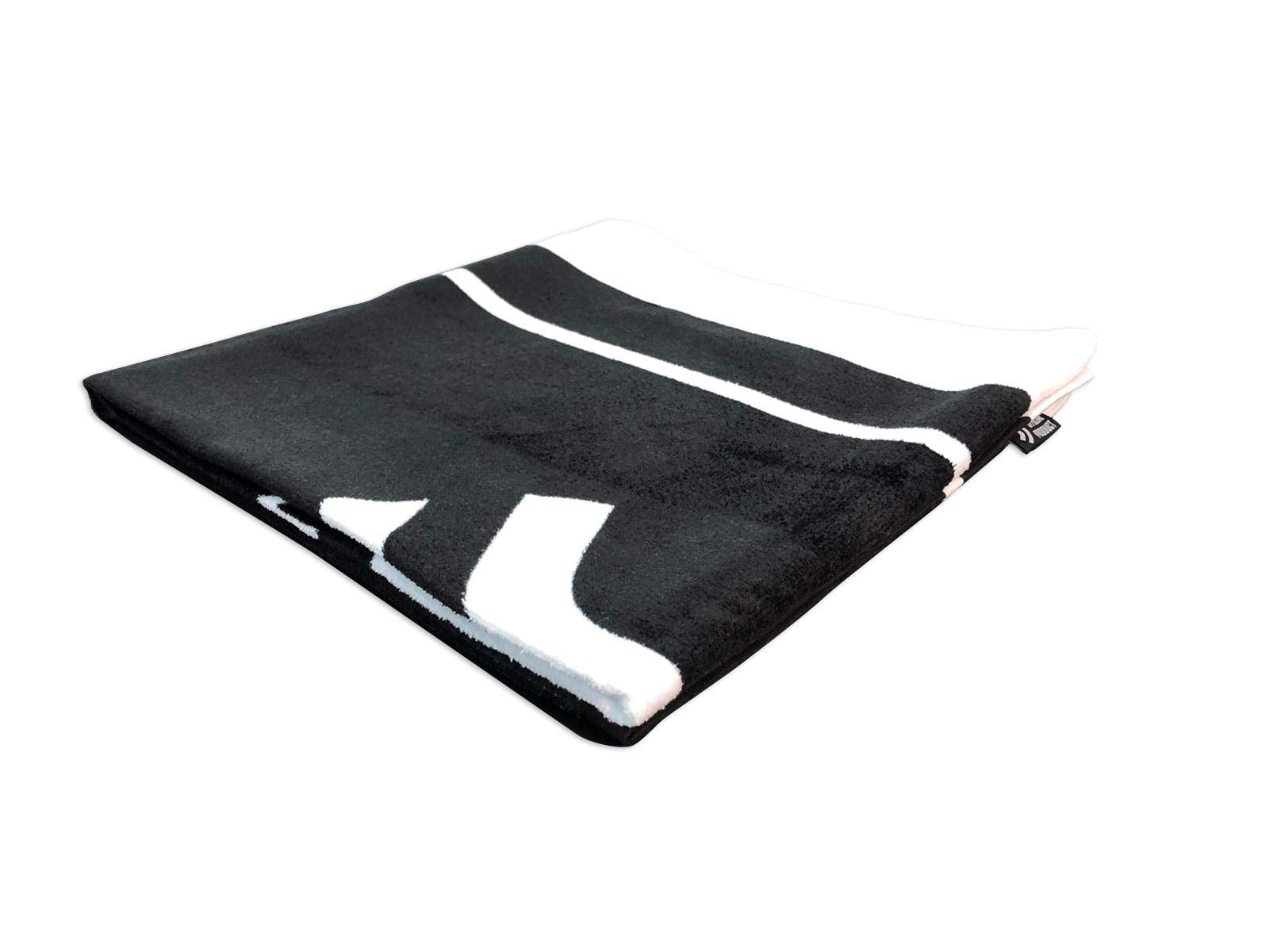 Juventus Beach Towel, White/Black, 70x140