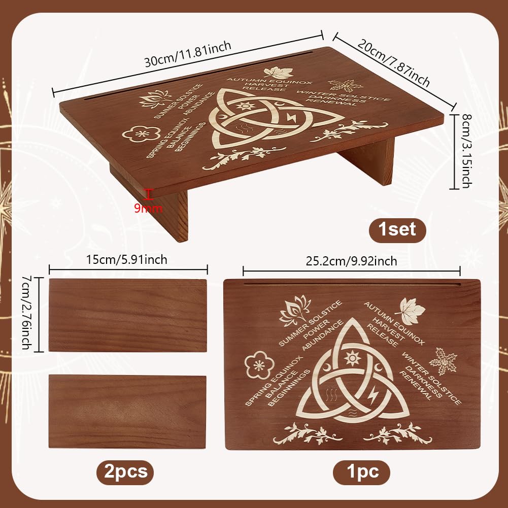 PH PandaHall Altar Table, 11.8"x7.8" Seasons of the Soul Theme Tables