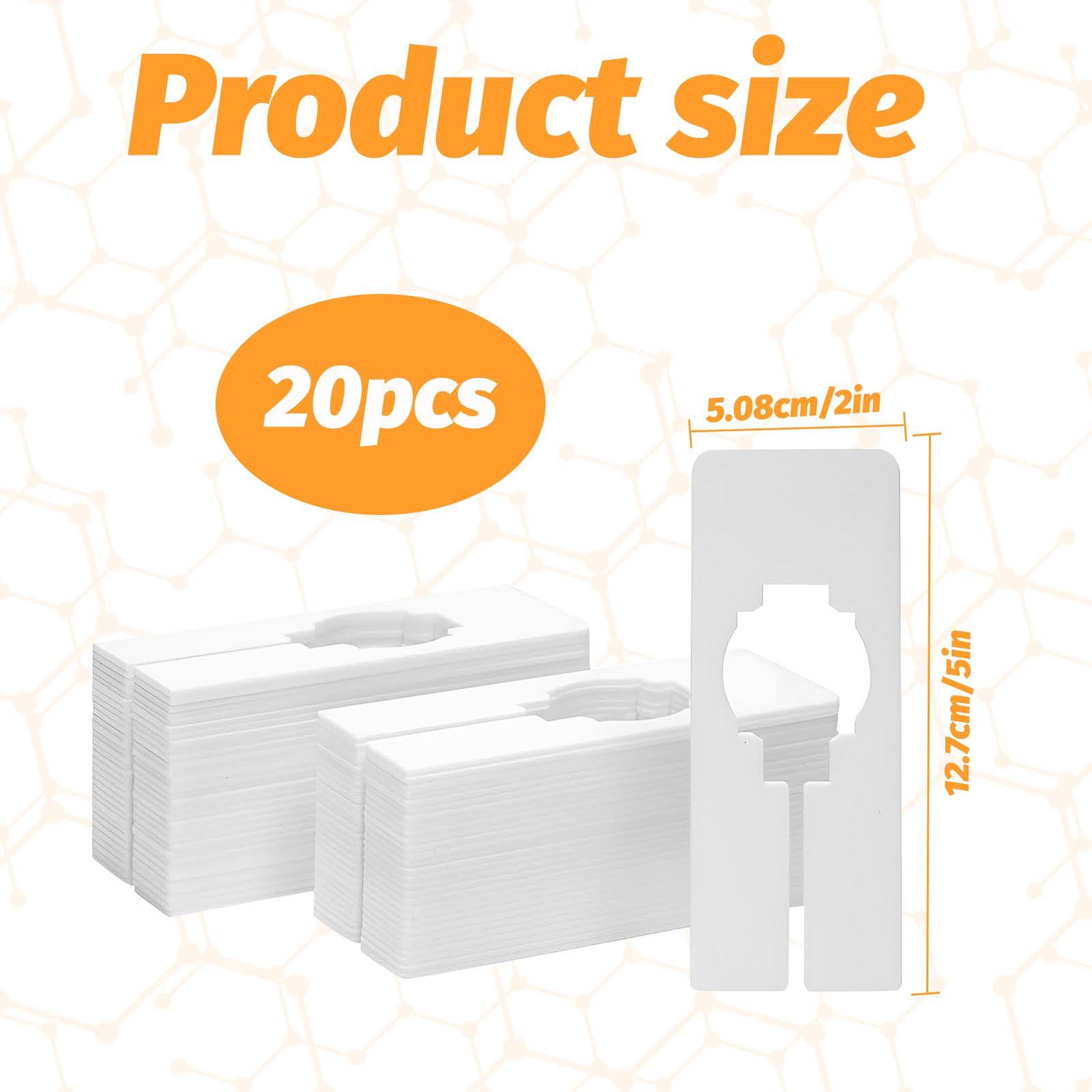 Qianeffort 20PCS Wardrobe Dividers,White Rectangular Hanger Clothing Rail Dividers Rack Size Shelf Dividers,Writable Shelf Divider for wardrobe