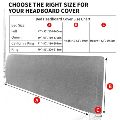DUJUIKE Headboard Slipcover for full Bed, Stretch Bed Headboard Cover, Dustproof Protector Cover for Linen Tufted Upholstered
