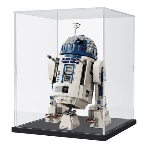 Nynelly Acrylic Display Case for Lego Star Wars Helmet Mandalorian Helmet for Lego R2D2 Models Figures