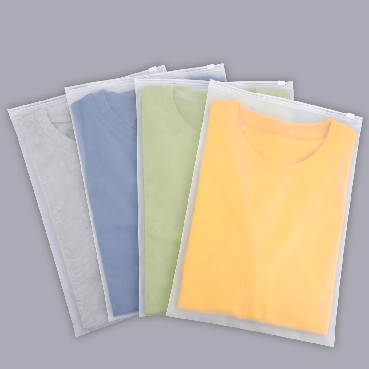 Svaldo Ziplock Bags for Clothes, 50Pcs 25 * 35cm Frosted Clothes Packing Bags, Waterproof and Moth Proof, for Toys, Shoes