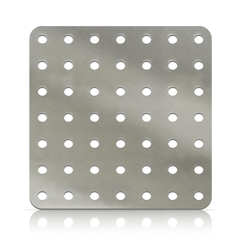Simply Hardware® Square Drain Guard/Swirl Cover - 4 Inch up to 9 Inch Stainless Steel - Keep Drains Clear from Leaves & Debris - 5.5" x 5.5"