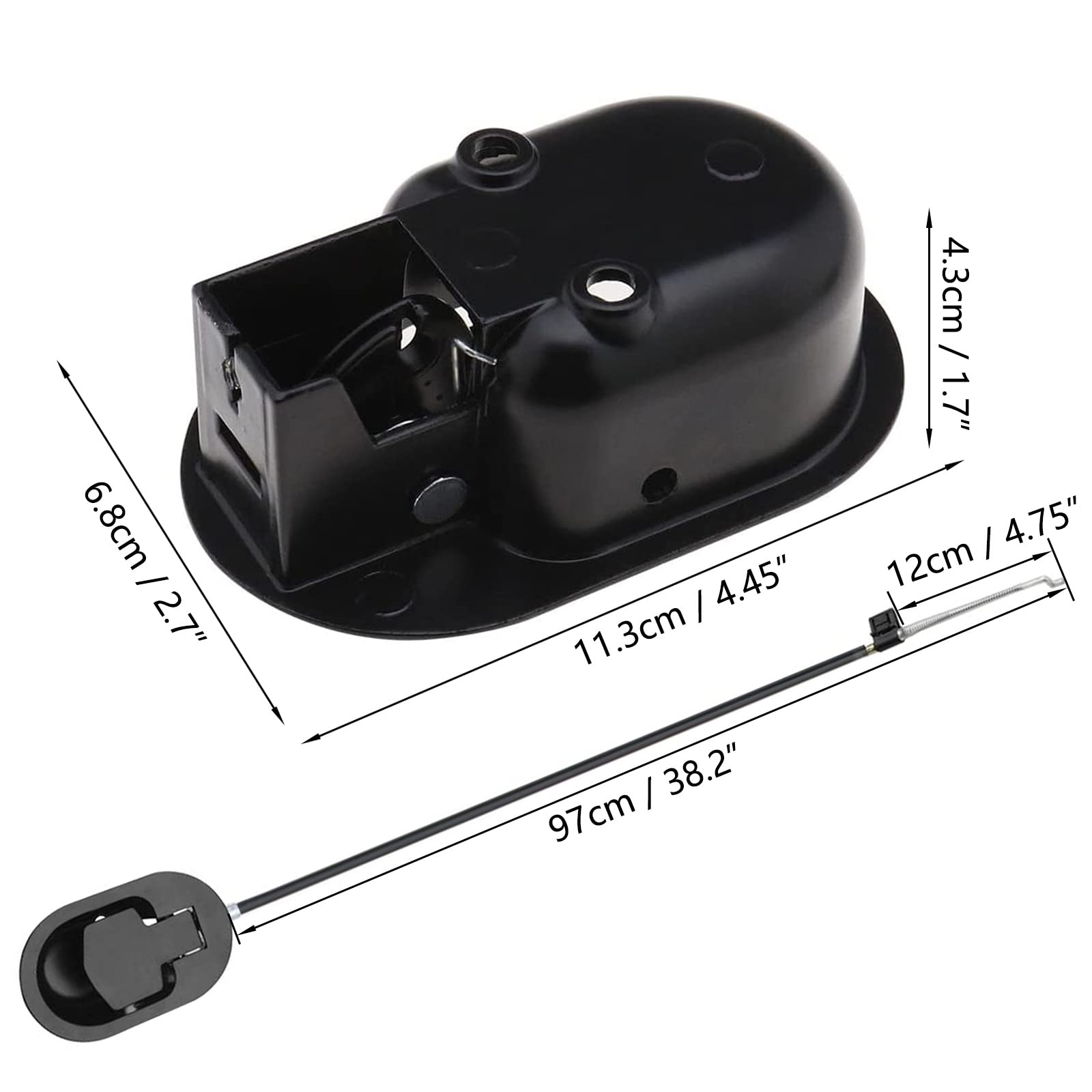 Young Wolf Pair of Aluminum Recliner Release Pull Handles Sofa Chair Recliner Replacement Handles with Cables