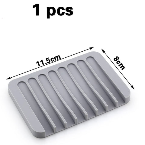 1 Pc Soap Dish,Soap Box,Soap Dish with Drainage(Gray)