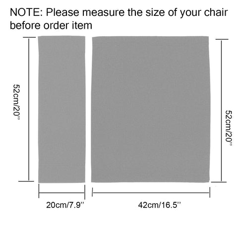 STAY GENT 2 Set Durable Replacement Seat Cover for Directors Chair Grey