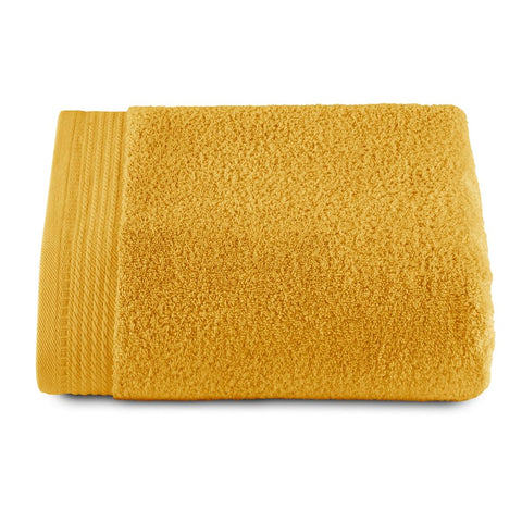RIZO Top Towel - Set of 1 Shower Towel - Bath Towels - 100% Combed Cotton - 600 g/m2 - Measure 70 x 140 cm - Gold