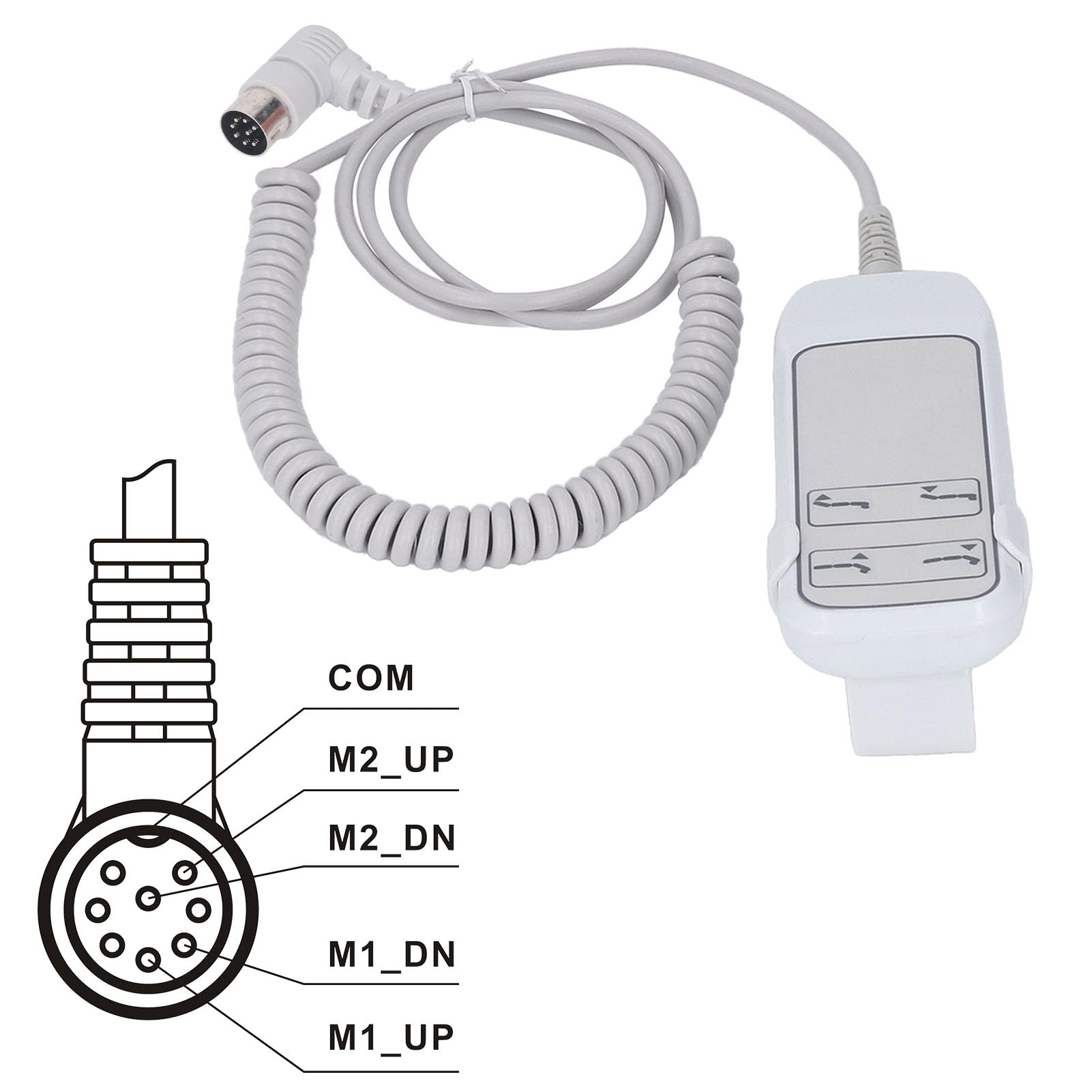 Luqeeg 4 Button 8 Pin Power Recliner Hand Control, Standard Hand Controller for Lift Chair and Power Recliner, Fits Okin, Dewert, Limoss