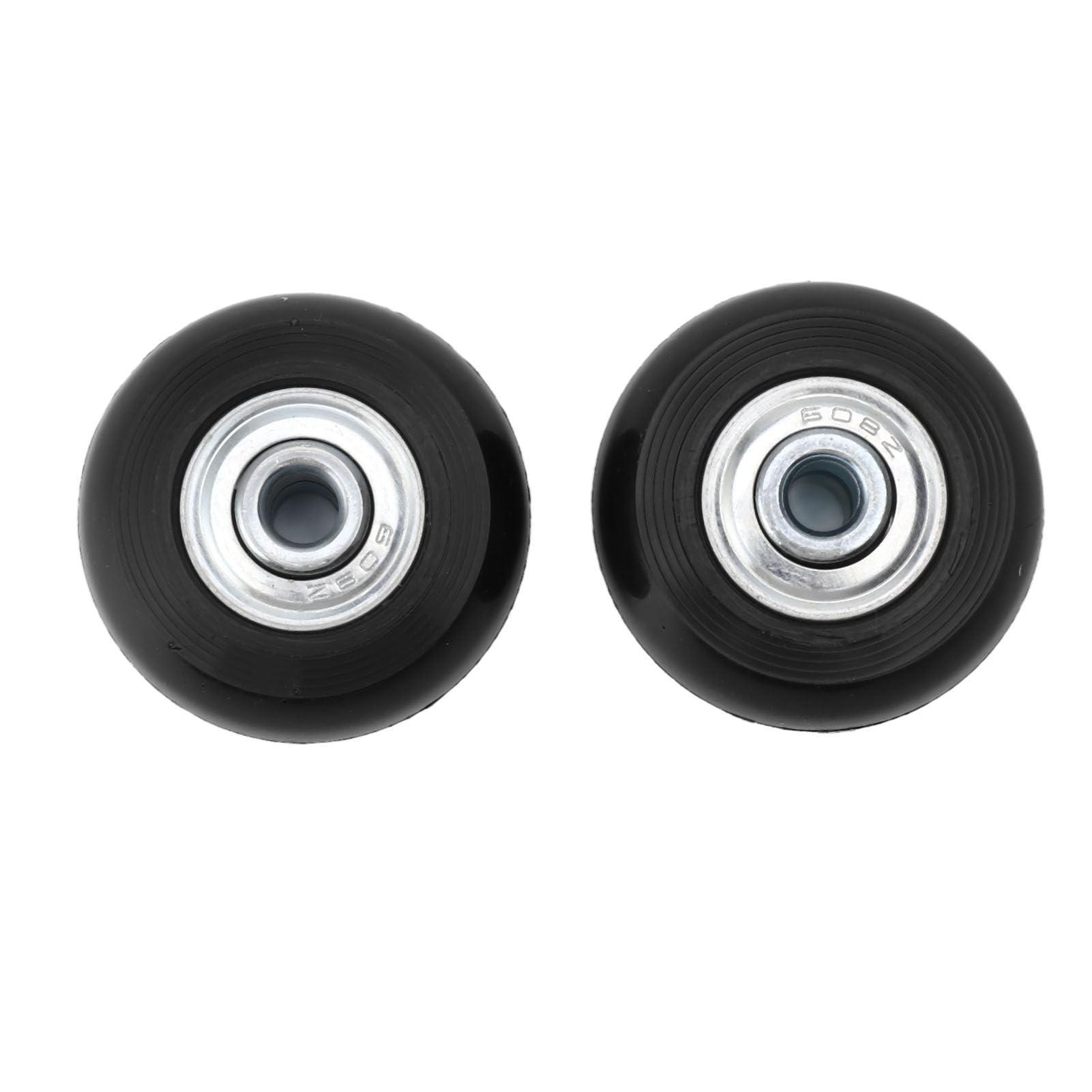 2PCS 50mm Replacement Suitcase Caster Wheels - Rubber Caster with Bearings, Luggage Wheels Rep Kit for Trolley Cases, Easy Installation for Rolling
