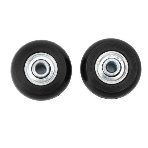 2PCS 50mm Replacement Suitcase Caster Wheels - Rubber Caster with Bearings, Luggage Wheels Rep Kit for Trolley Cases, Easy Installation for Rolling