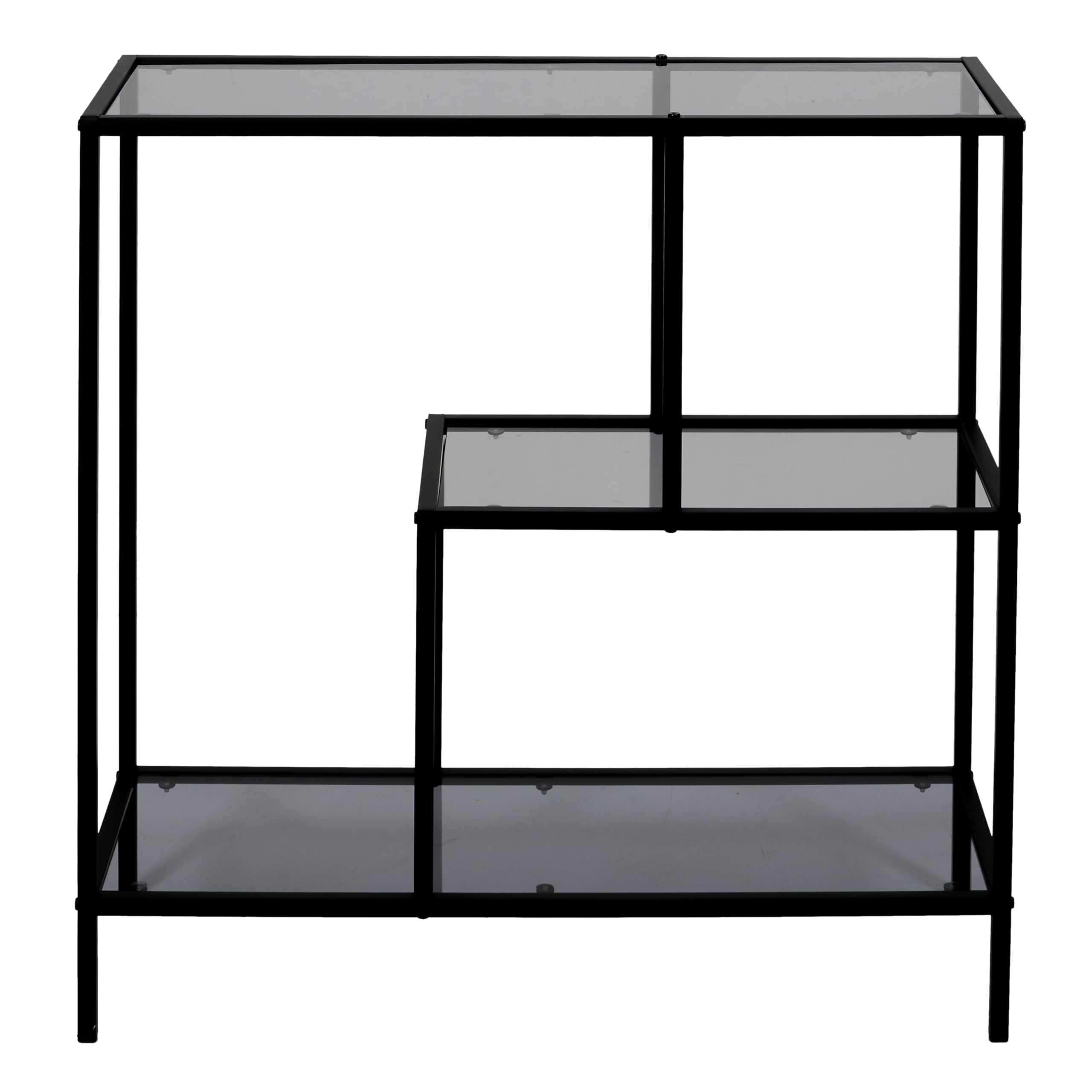 HOME DECO FACTORY - HD0083 - Edison Glass Shelf Smoked 80 x 30 x 79.5 cm