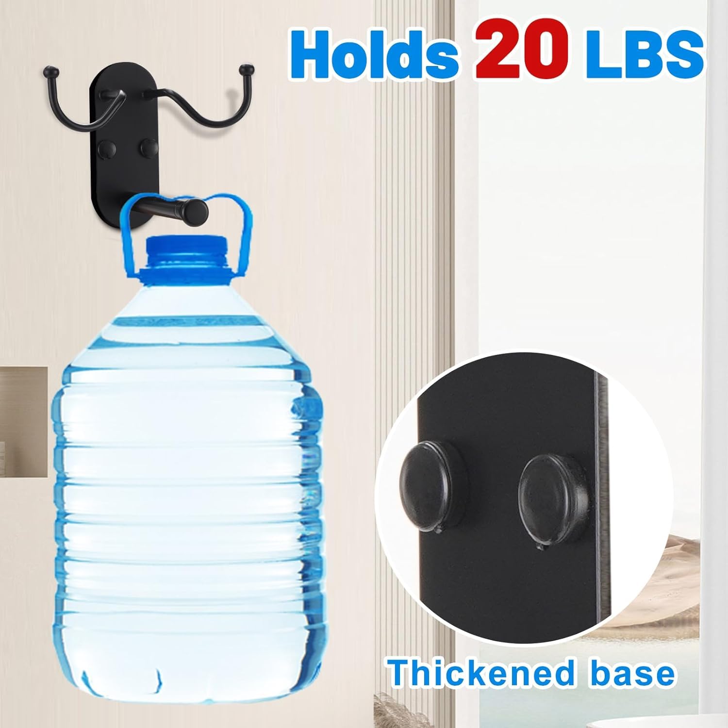 Retractable Clothes Hanger Storage Organiser Rack with Double Coat Hooks ,Wall Mounted Metal Clothes Hanger Hooks