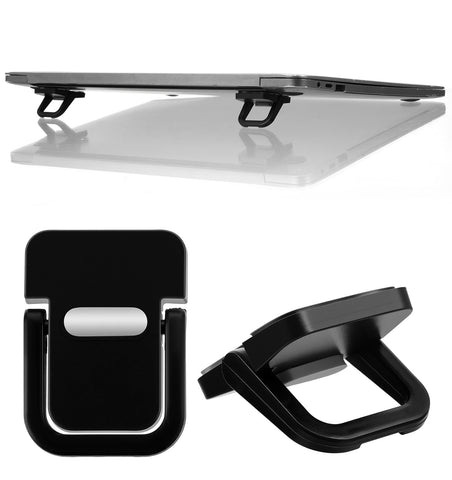 ValueBargain 2 PCS Keyboard Riser, Black Adjustable Angle Keyboard Stand for Desktop Portable Foldable Laptop Feet