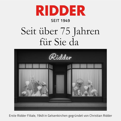 RIDDER Go Bathroom Stool Diameter 50 x 34.9 – 52.5 cm, Black, Aluminium/PE/TPR Height-Adjustable Shower Stool with Non-Slip Seat, Stable Bath Stool