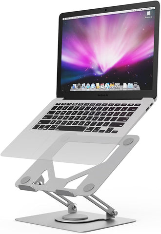 GRIFEMA Laptop Stand for Desk, 360 Swivel Adjustable Height Laptop Stand