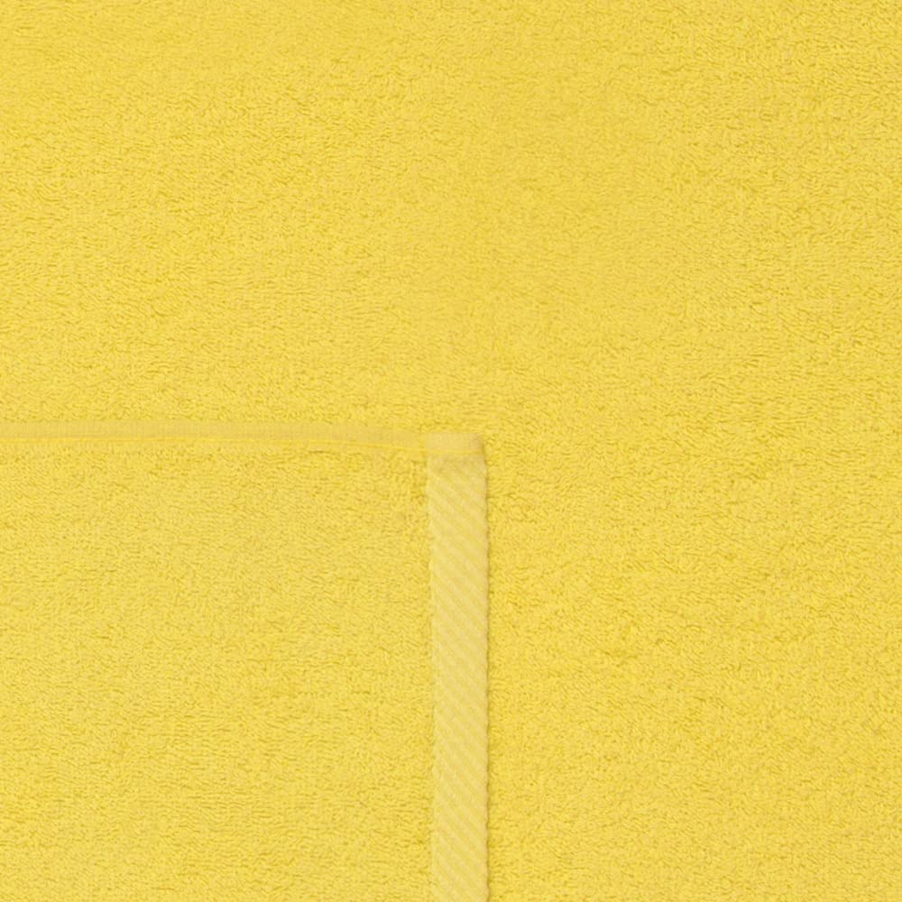 Top Towel - Plus - Large Bath Towels - Bathroom Towels - 2 Hand or Sink Towels - 50 x 100 cm - 100% Cotton - Lemon