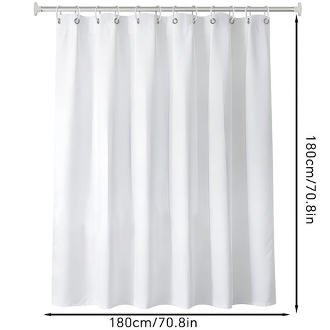 FAIRYGATE White Shower Curtain, 180 x 180 cm