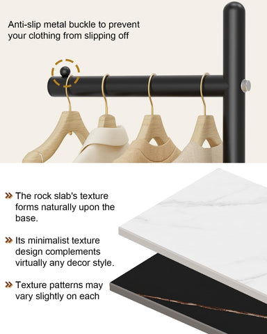 Yawinhe Coat Rack Metal,174cm L- shape Freestanding Coat Tree,Black