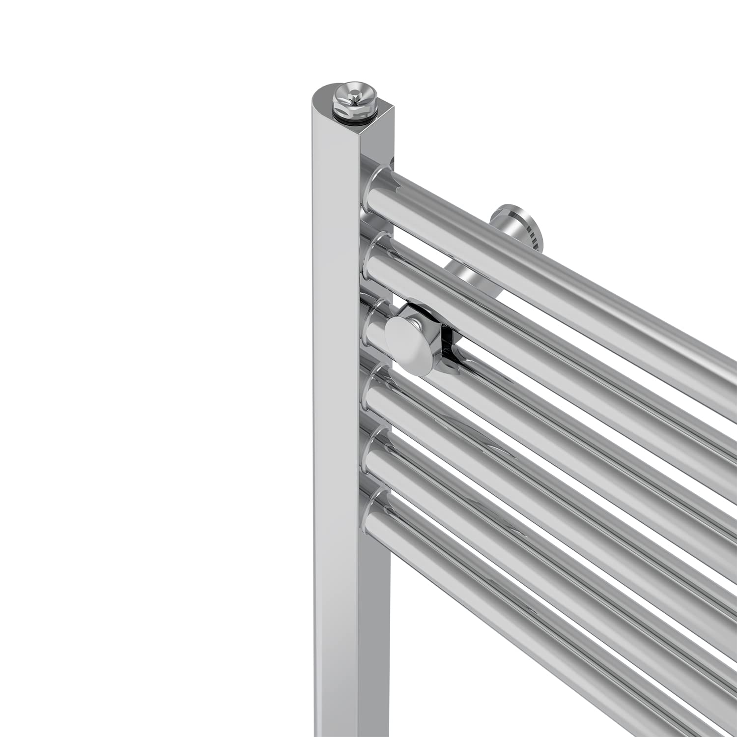 NRG Straight Chrome Bathroom Heated Towel Rail Radiator 1800x400mm