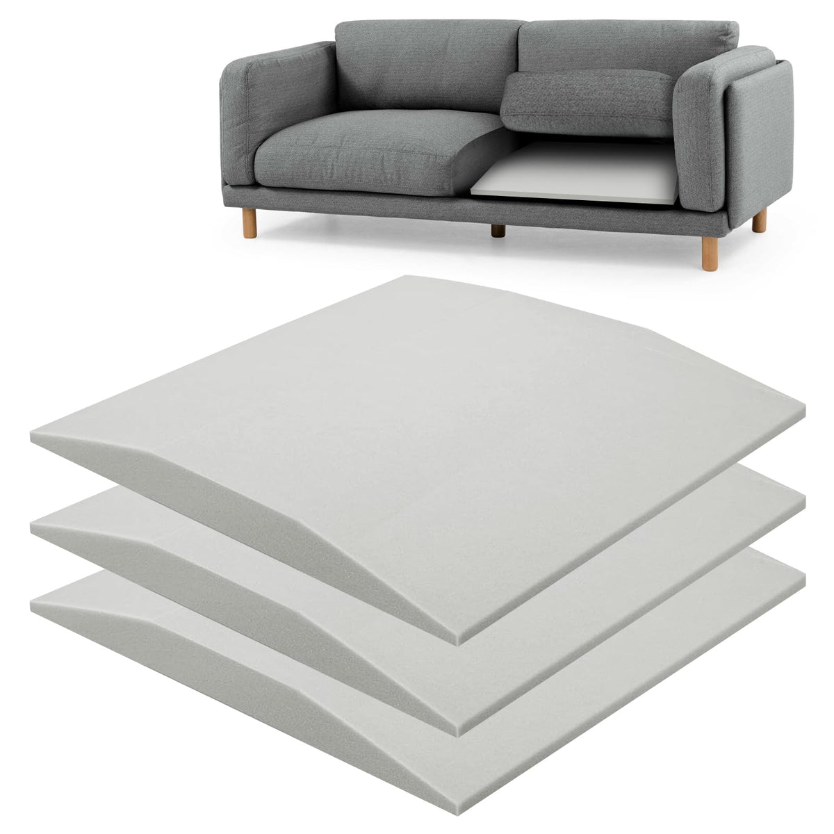 LIROPAU 50 x 50 x 5 cm Foam Cushion Couch Cushion Support