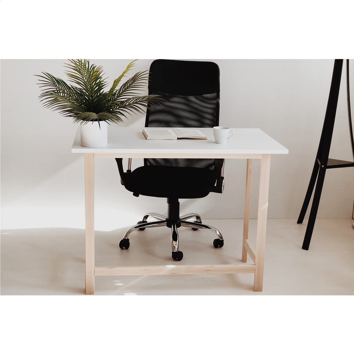 Mueblear 7015 Wooden Folding Table without Polish 100 x 60 x 75 cm