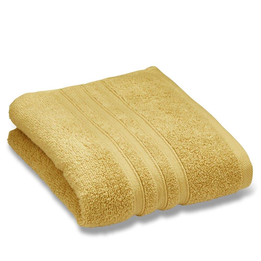 Catherine Lansfield Zero Twist Cotton 30x30cm Face Cloth Pair Ochre