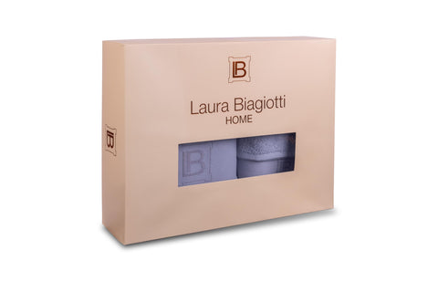 hermet Laura Biagiotti 3-Piece Bath Towel Set, Plain 100% Cotton Towel, Bath Towel + Guest Towel
