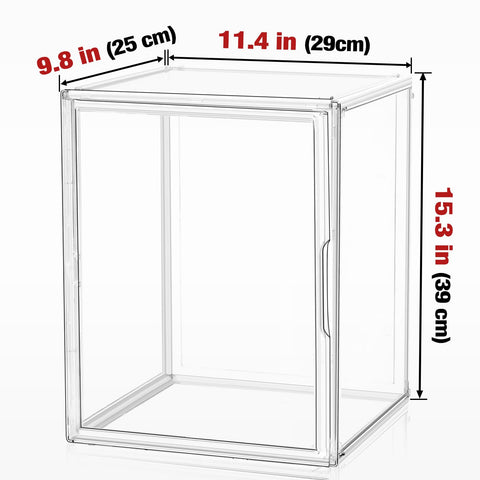 EZJOB Clear Ankle Boot Storage Boxes, Stackable Organiser, 1 Pack