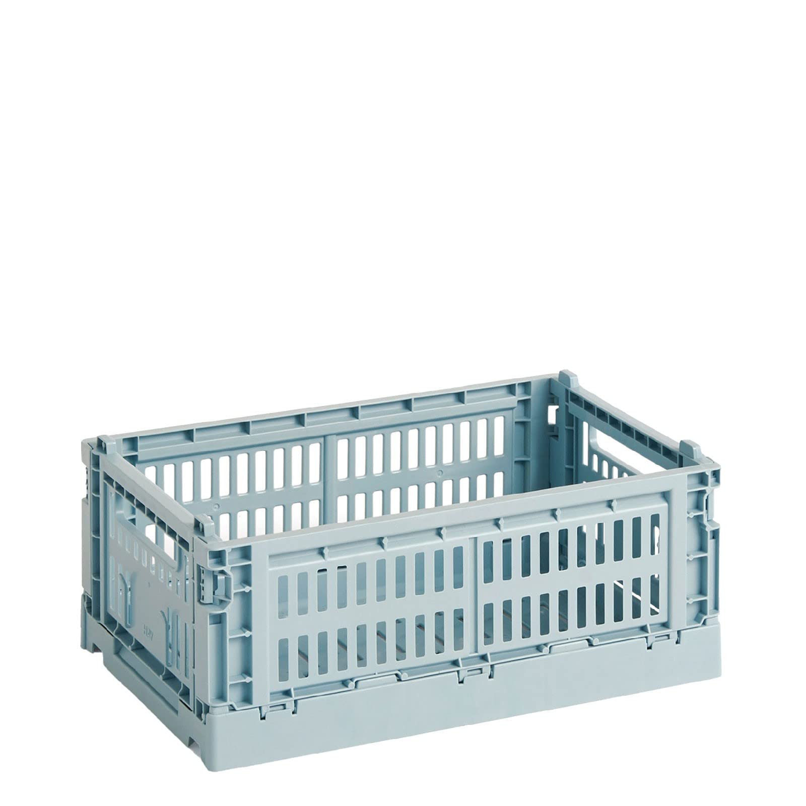 HAY Colour Crate S Transport Box Recycled Polypropylene Dusty Blue