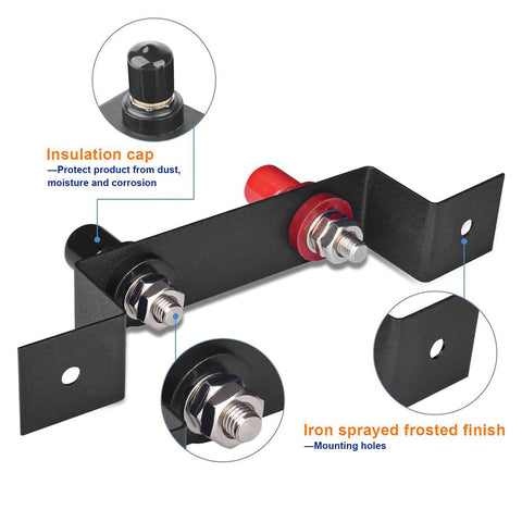 VOANZO Battery Jumper Post Kit Remote Battery Jumper Terminal Relocation Kit With 120cm Cable And Mounting Bracket Waterproof Battery Charging Post