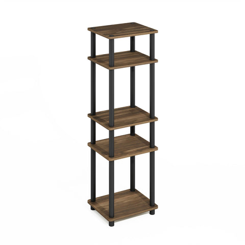 Furinno TURN-N-TUBE Storage Shelves, Stackable Standing Shelf, Open Corner Shelf, for Organization and Storage, Living Room, Garage, Home Office