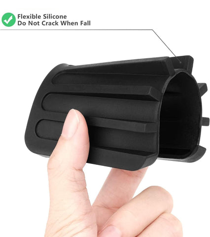 iSeventy9 Soap Dish Silicone Self Drain Non-Slip Flexible Soap Storage Soap Drainer for Bathroom Kitchen Toilet - Black