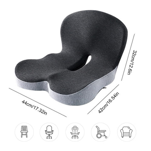 Senaire Seat Cushion & Lumbar Support Pillow, Memory Foam Car Seat Cushion for Tailbone Pain Relief, Coccyx Sciatica Pressure Relief