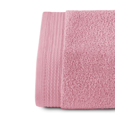 RIZO Top Towel - Set of 1 Shower Towel - Bath Towels - 100% Combed Cotton - 600 g/m2 - Measure 70 x 140 cm - Coral