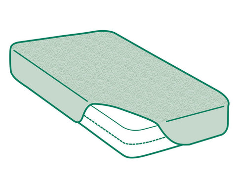 Savel - Mattress Cover (90x190/200 cm) Single Size | Bamboo Bed Cover | Waterproof Mattress Protector - White