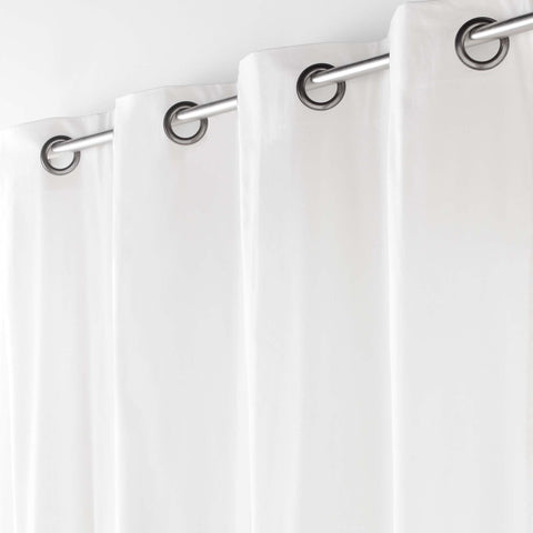 Douceur d'Intérieur Twily Eyelet Curtain 135 x 180 cm White Cotton Recycled Polyester