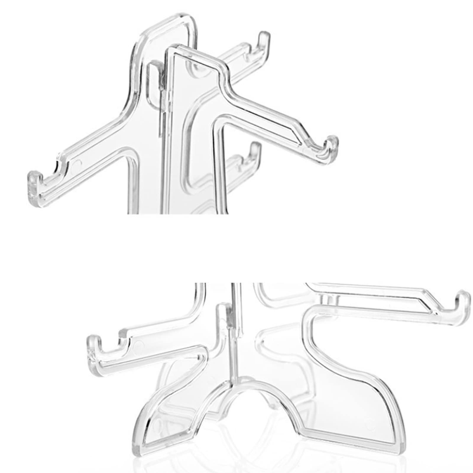 Pack of 2 Glasses Stands, Sunglasses Display, 5-Layer Glasses Storage Display Rack for Storage, Sunglasses, Myopia Glasses, Plan Mirror (Transparent)