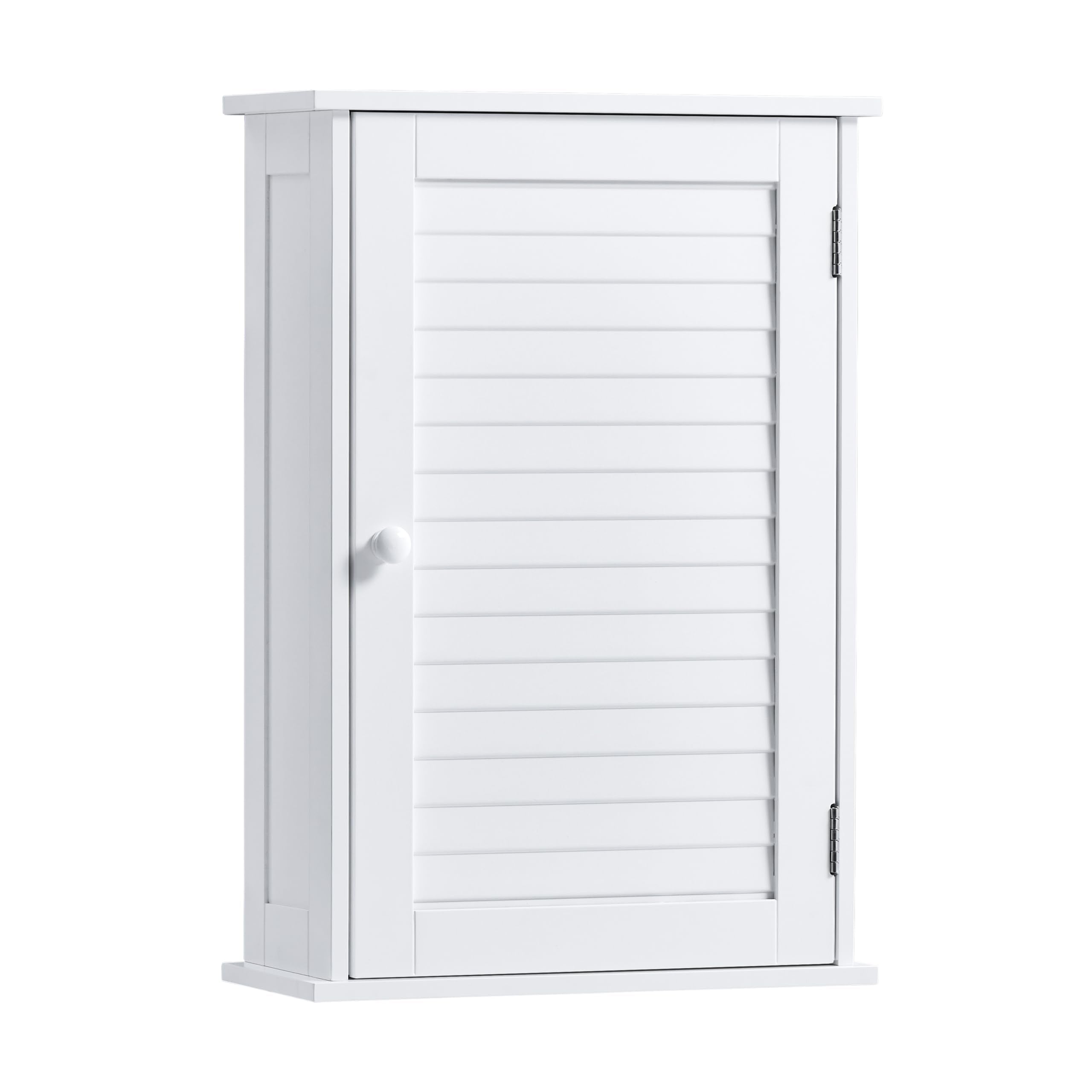 Bath Vida Bathroom Cabinet Single Door Shutter Wall Mounted Storage, White