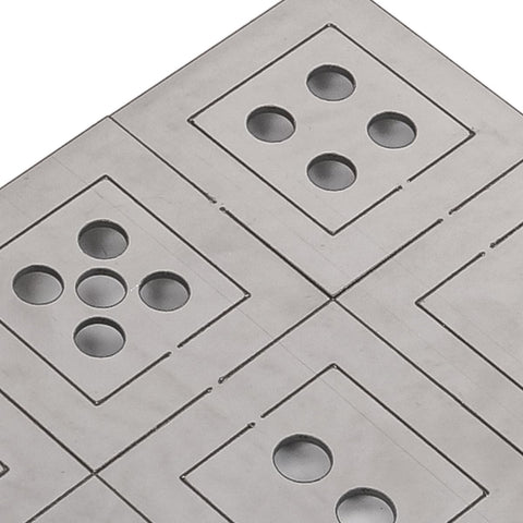 VOANZO Stainless Steel Welding Mold Welding Plate Practice Beginner Welding Practice Novice Practice Welding Sheet Dice Welding Kit Low Carbon Steel