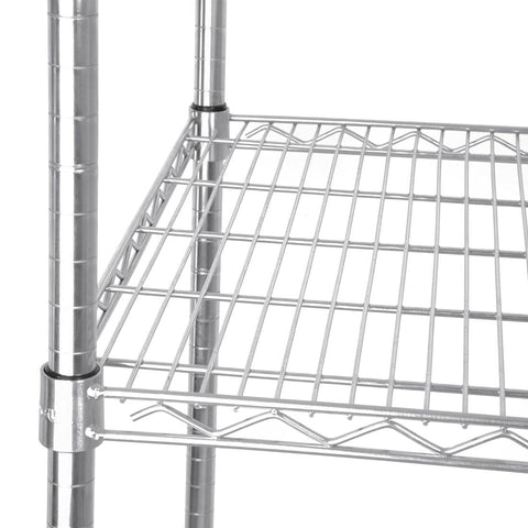 Vogue 13186 4 Tier Wire Shelving Kit 915X610mm Galvanised Zinc Shelf Storage Rack, 1840(h) x 915(w) x 610(d)mm