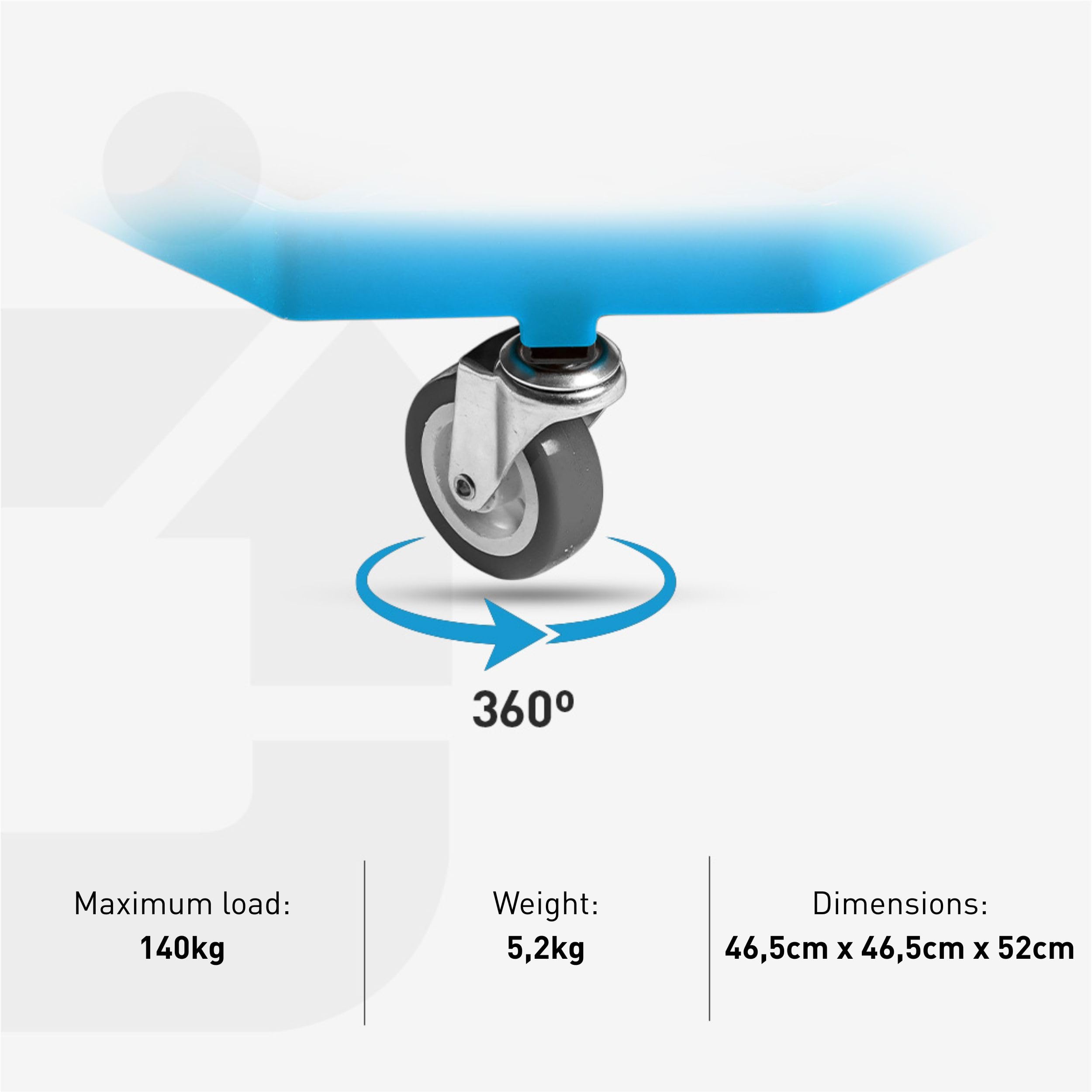 Högert Technik - Adjustable Workshop Stool | Telescopic Workshop Seat | Height Adjustment | Heavy Duty Construction | Maximum Load 140kg