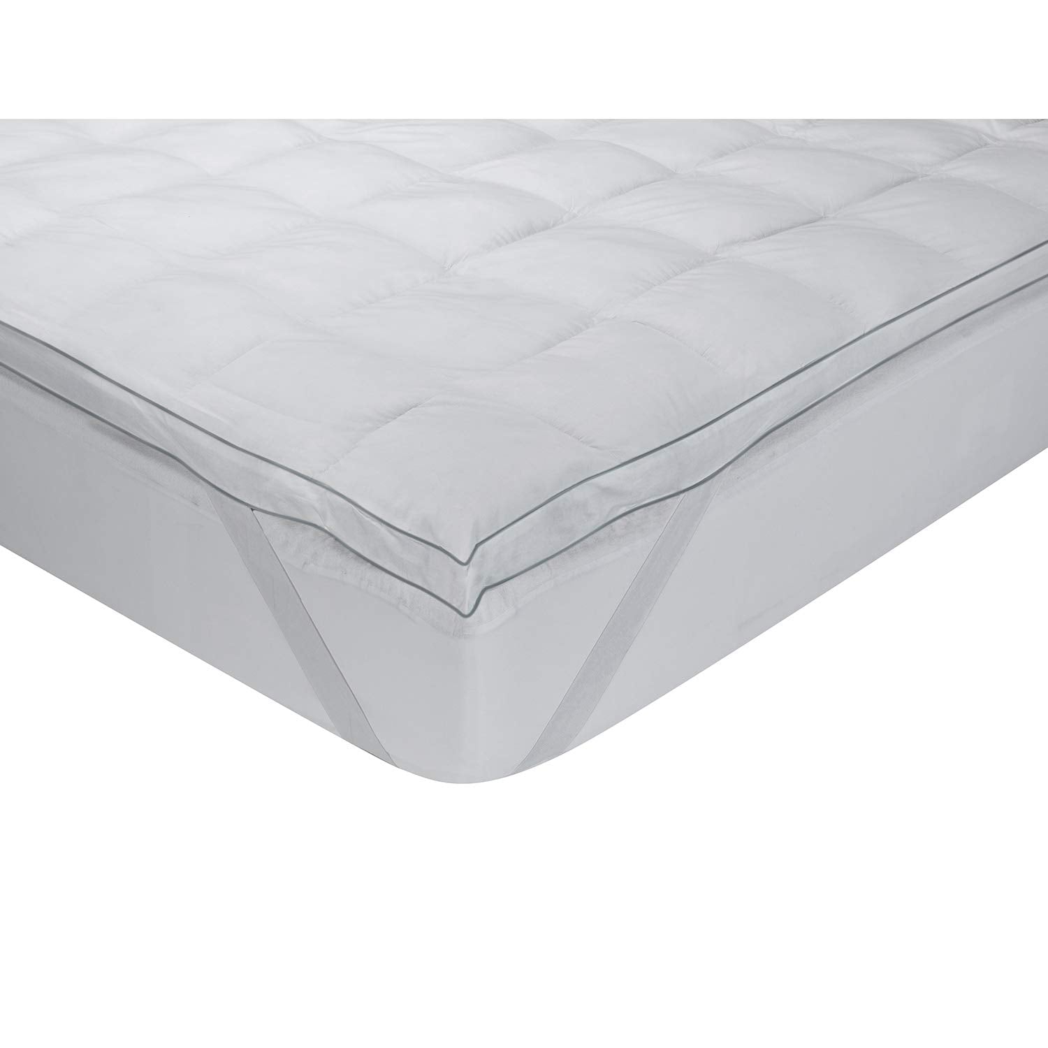 Classic Blanc Topper/Mattress Topper Goose Down extramullido, Cotton Cama 140-140 x 190 cm white