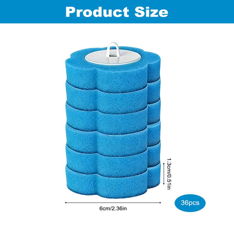 36 Pcs Disposable Toilet Brush Replacement Head, Toilet Wand Disposable Refill Heads
