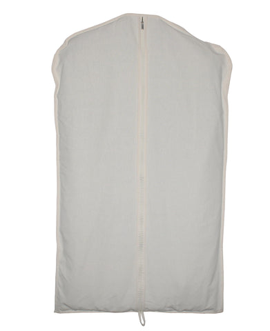 Langjitianya 100% cotton canvas garment bags for closet storage and travel suit bags for clothes, coats, jackets, shirts
