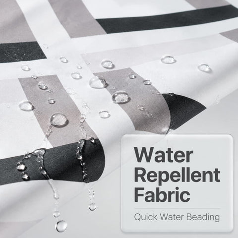 Lkw Ogechi Waterproof Shower Curtain for Bathroom, Mildew Proof Resistant Polyester Fabric Bathtub Curtain