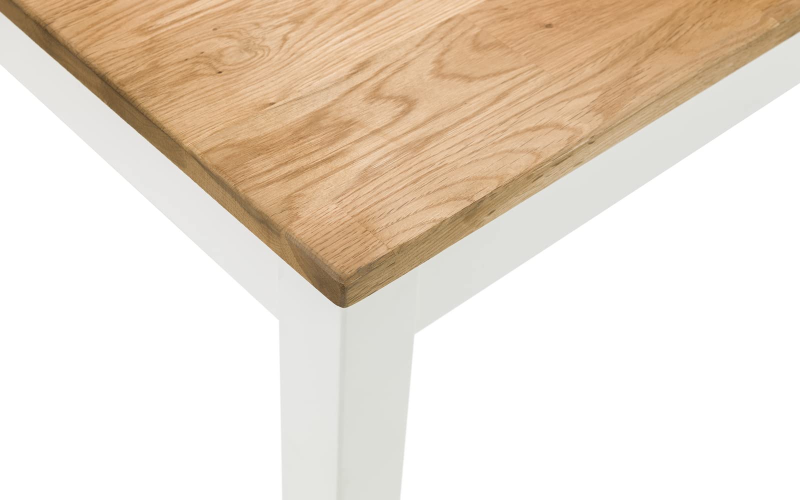Julian Bowen Coxmoor Coffee Table, Ivory and Oak - H48 x W120 x D60cm