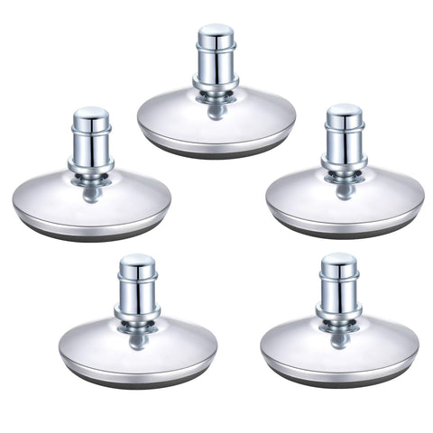 5PCS Cute Bell Glides 30mm Replacement Sturdy Stool Swivel Caster Wheels Furniture Sliders or Office Chair to Fixed Stationary Castors Stool Bell
