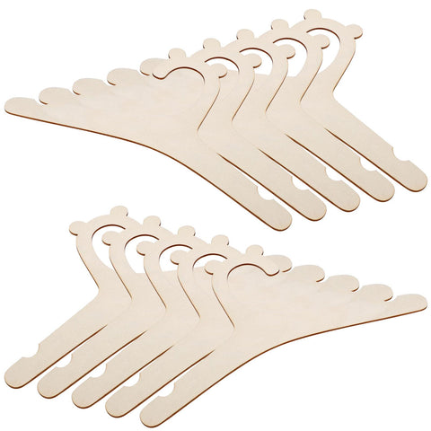 10 Pcs Baby Hangers, Wooden Baby Coat Hangers with Cute Bear Ears, Cute Toddler Infant Children Kids Clothes Hanger