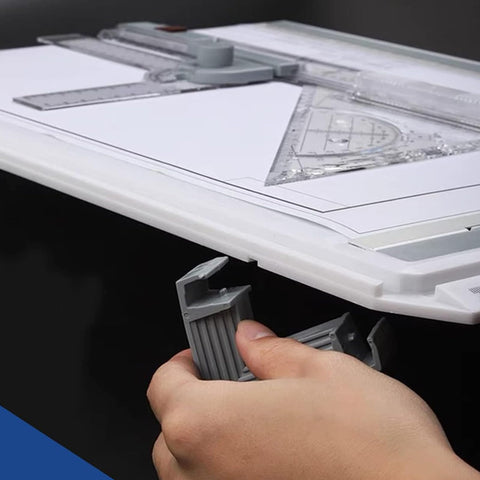 WinHUb A3 Drawing Board 51x37cm, Adjustable Technical Drafting Table with Parallel Motion, Sliding Ruler & Accessories